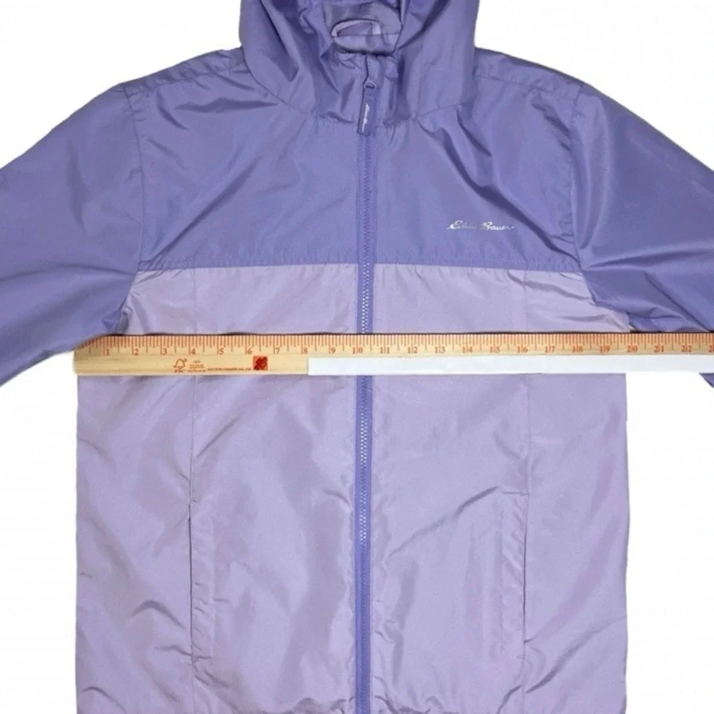 Eddie Bauer Kids Windbreaker Jacket Lavender Long Sleeve Girls Large 14-16
